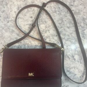 Michael Kors Dark Red Crossbody Bag